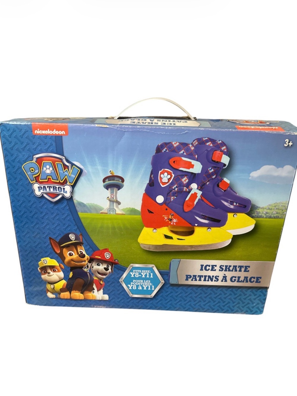 Paw Patrol Purple, Red and Yellow Adjustable Kids Ice Skates Y8-Y11